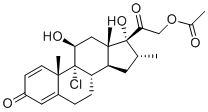 伊科米松21-乙酸酯分子结构 (CAS 24916-91-4)