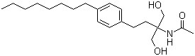 N-(1,1-双(羟甲基)-3-(4-辛基苯基)丙基)乙酰胺分子结构 (CAS 249289-10-9)