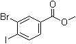 Methyl 3-bromo-4-iodobenzoate molecular structure (CAS 249647-24-3)
