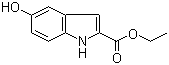 结构式 CAS# 24985-85-1, 5-羟基吲哚-2-甲酸乙酯
