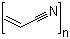Acrylonitrile polymers molecular structure (CAS 25014-41-9)