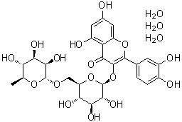芦丁三水合物分子结构 (CAS 250249-75-3)
