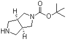structure of CAS# 250275-15-1, cis-2-Boc-hexahydropyrrolo[3,4-c]pyrrole;tert-Butyl cis-hexahydropyrrolo[3,4-c]pyrrole-2(1H)-carboxylate; cis-2-(tert-Butoxycarbonyl)hexahydropyrrolo[3,4-c]pyrrole; cis-3-Boc-3,7-diazabicyclo[3.3.0]octane