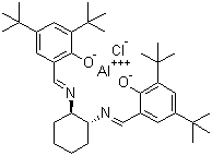 (R,R)-N,N'-Bis(3,5-di-tert-butylsalicylidene)-1,2-cyclohexanediaminoaluminum chloride molecular structure (CAS 250611-13-3)