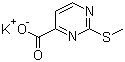 2-Thiomethylpyrimidine-4-carboxylic acid potassium salt molecular structure (CAS 250726-38-6)