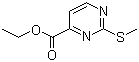 Ethyl 2-(methylthio)pyrimidine-4-carboxylate molecular structure (CAS 250726-39-7)