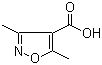 3,5-二甲基异噁唑-4-羧酸分子结构 (CAS 2510-36-3)