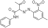 结构式 CAS# 2512-29-0, 颜料黄 1; 耐晒黄 G