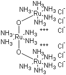 Tetradecaamminedi-mu-oxotriruthenium(6+) hexachloride molecular structure (CAS 25125-46-6)