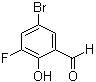 5-Bromo-3-fluoro-2-hydroxybenzaldehyde molecular structure (CAS 251300-28-4)