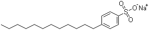 Sodium dodecylbenzenesulphonate molecular structure (CAS 25155-30-0)