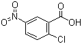 2-氯-5-硝基苯甲酸分子结构 (CAS 2516-96-3)