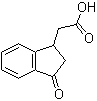 2-(3-Oxoindan-1-yl)acetic acid molecular structure (CAS 25173-12-0)