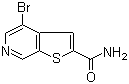 4-Bromothieno[2,3-c]pyridine-2-carboxamide molecular structure (CAS 251993-41-6)