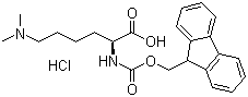 Fmoc-N',N'-dimethyl-L-lysine hydrochloride molecular structure (CAS 252049-10-8)