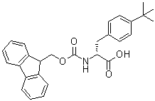 4-(1,1-Dimethylethyl)-N-[(9H-fluoren-9-ylmethoxy)carbonyl]-D-phenylalanine molecular structure (CAS 252049-14-2)