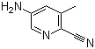 structure of CAS# 252056-70-5, 5-Amino-3-methylpyridine-2-carbonitrile