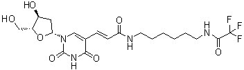 2'-Deoxy-5-[3-oxo-3-[[6-[(trifluoroacetyl)amino]hexyl]amino]-1-propenyl]uridine molecular structure (CAS 252337-58-9)