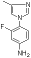 3-Fluoro-4-(4-methyl-1H-imidazol-1-yl)aniline molecular structure (CAS 252340-70-8)