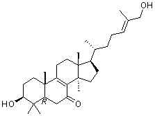 3,26-Dihydroxylanosta-8,24-dien-7-one molecular structure (CAS 252351-95-4)