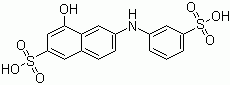 4-Hydroxy-6-(3-sulphoanilino)naphthalene-2-sulphonic acid  molecular structure (CAS 25251-42-7)