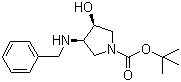 (3S,4S)-N-Boc-3-(benzylamino)-4-hydroxypyrrolidine molecular structure (CAS 252574-03-1)