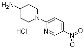 结构式 CAS# 252577-84-7, 1-(5-硝基-2-吡啶基)-4-哌啶胺盐酸盐
