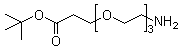 3-[2-[2-(2-Aminoethoxy)ethoxy]ethoxy]propionic acid tert-butyl ester molecular structure (CAS 252881-74-6)