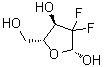 2-Deoxy-2,2-difluoro-beta-D-erythro-pentofuranose molecular structure (CAS 252932-95-9)
