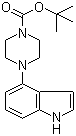 1-(1-tert-Butoxycarbonyl)-4-(4-indolyl)piperazine molecular structure (CAS 252978-89-5)