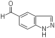 结构式 CAS# 253801-04-6, 1H-吲唑-5-甲醛