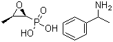 Phosphonomycin (R)-1-phenethylamine salt molecular structure (CAS 25383-07-7)
