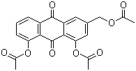 1,8-Dihydroxy-3-(hydroxymethyl)anthraquinone triacetate molecular structure (CAS 25395-11-3)