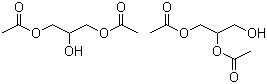 Diacetin molecular structure (CAS 25395-31-7)