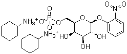 2-Nitrophenyl beta-D-galactopyranoside-6-phosphate cyclohexylammonium salt molecular structure (CAS 25405-62-3)