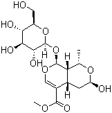 structure of CAS# 25406-64-8, Morroniside;(1S,3R,4aS,8S,8aS)-8-(beta-D-Glucopyranosyloxy)-4,4a,8,8a-tetrahydro-3-hydroxy-1-methyl-1H,3H-pyrano[3,4-c]pyran-5-carboxylic acid methyl ester