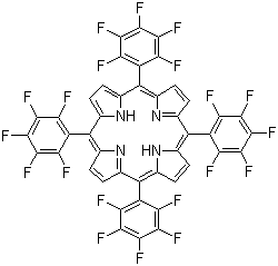 structure of CAS# 25440-14-6, 5,10,15,20-Tetrakis(pentafluorophenyl)porphyrin