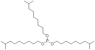 结构式 CAS# 25448-25-3, 三异癸基亚磷酸酯