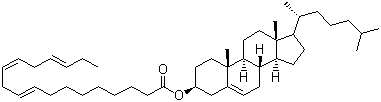 胆甾烯基亚麻酸酯分子结构 (CAS 2545-22-4)