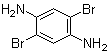 2,5-Dibromo-1,4-phenylenediamine molecular structure (CAS 25462-61-7)
