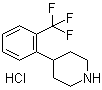 4-(2-Trifluoromethylphenyl)piperidine hydrochloride molecular structure (CAS 255051-14-0)