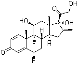 Diflorasone molecular structure (CAS 2557-49-5)