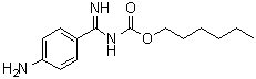 Hexyl N-[(4-aminophenyl)iminomethyl]carbamate molecular structure (CAS 255706-13-9)