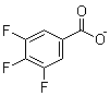 3,4,5-三氟苯甲酸自由基离子分子结构 (CAS 255875-61-7)