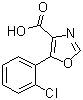 5-(2-Chlorophenyl)-4-oxazolecarboxylic acid molecular structure (CAS 255876-53-0)