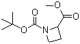 Methyl N-Boc-azetidine-2-carboxylate molecular structure (CAS 255882-72-5)