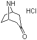 Nortropinone hydrochloride molecular structure (CAS 25602-68-0)