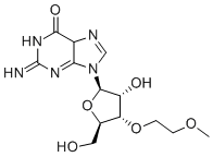 结构式 CAS# 256224-03-0, 3'-O-(2-甲氧基乙基)鸟苷