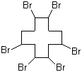 Hexabromocyclododecane molecular structure (CAS 25637-99-4)