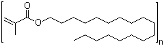 甲基丙烯酸十八酯聚合物分子结构 (CAS 25639-21-8)
